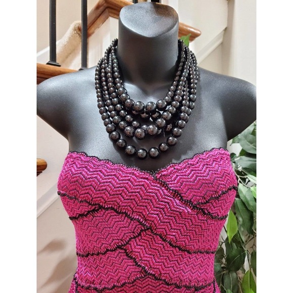 Blvd Collection Women Purple Polyester Off The Shoulder Knee Length Dress Size S - Picture 2 of 11